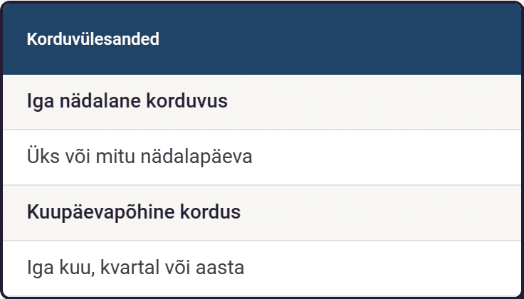 Raamatupidaja korduvülesanded