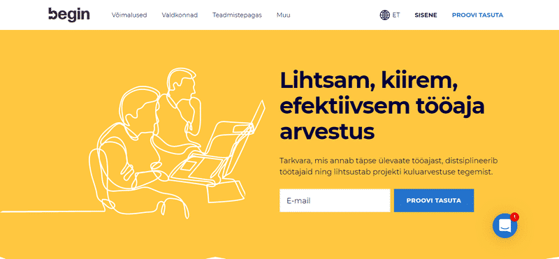 Begin tarkvara avaleht