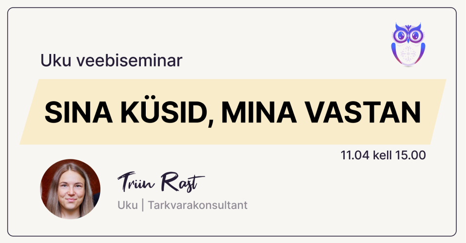 Sina küsid, mina vastan