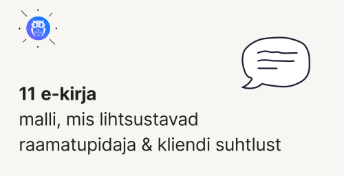 e-kirja vormistamine